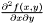 $\frac{\partial^2 f(x,y)}{\partial x \partial y}$